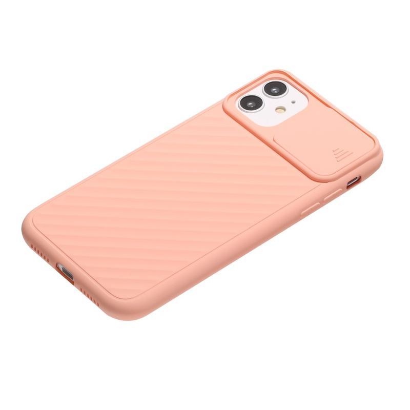Slide gélový obal na mobil iPhone 12 mini - ružový