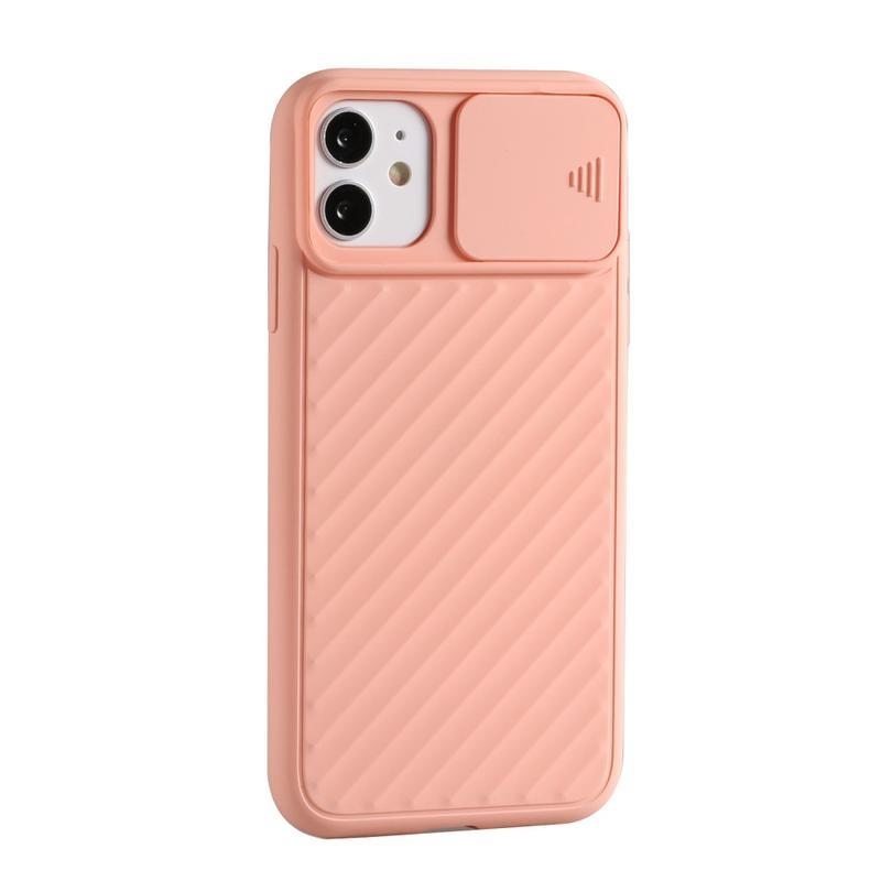 Slide gélový obal na mobil iPhone 12 mini - ružový