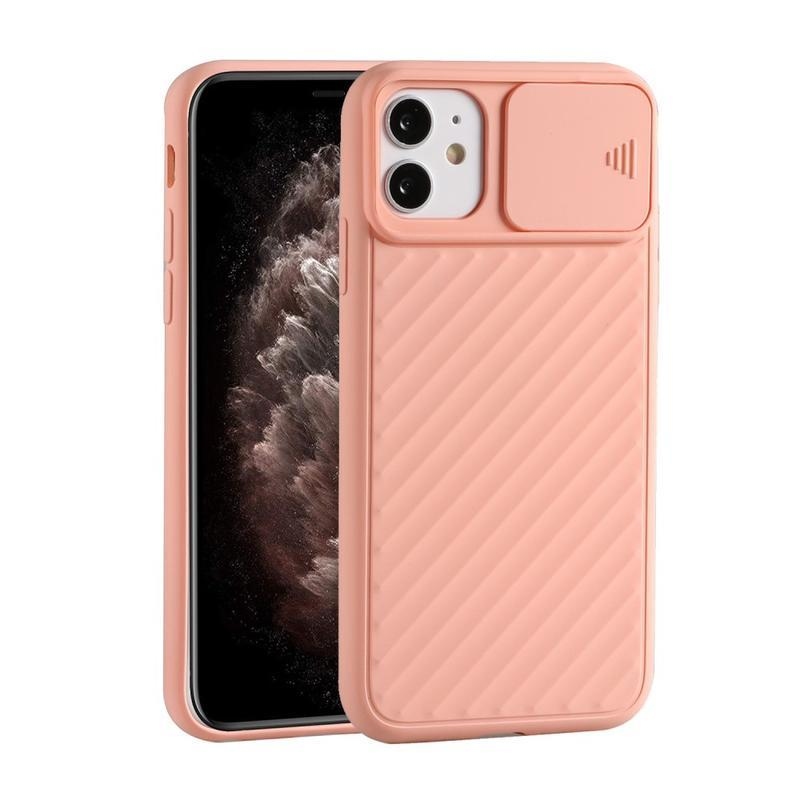 Slide gélový obal na mobil iPhone 12 mini - ružový