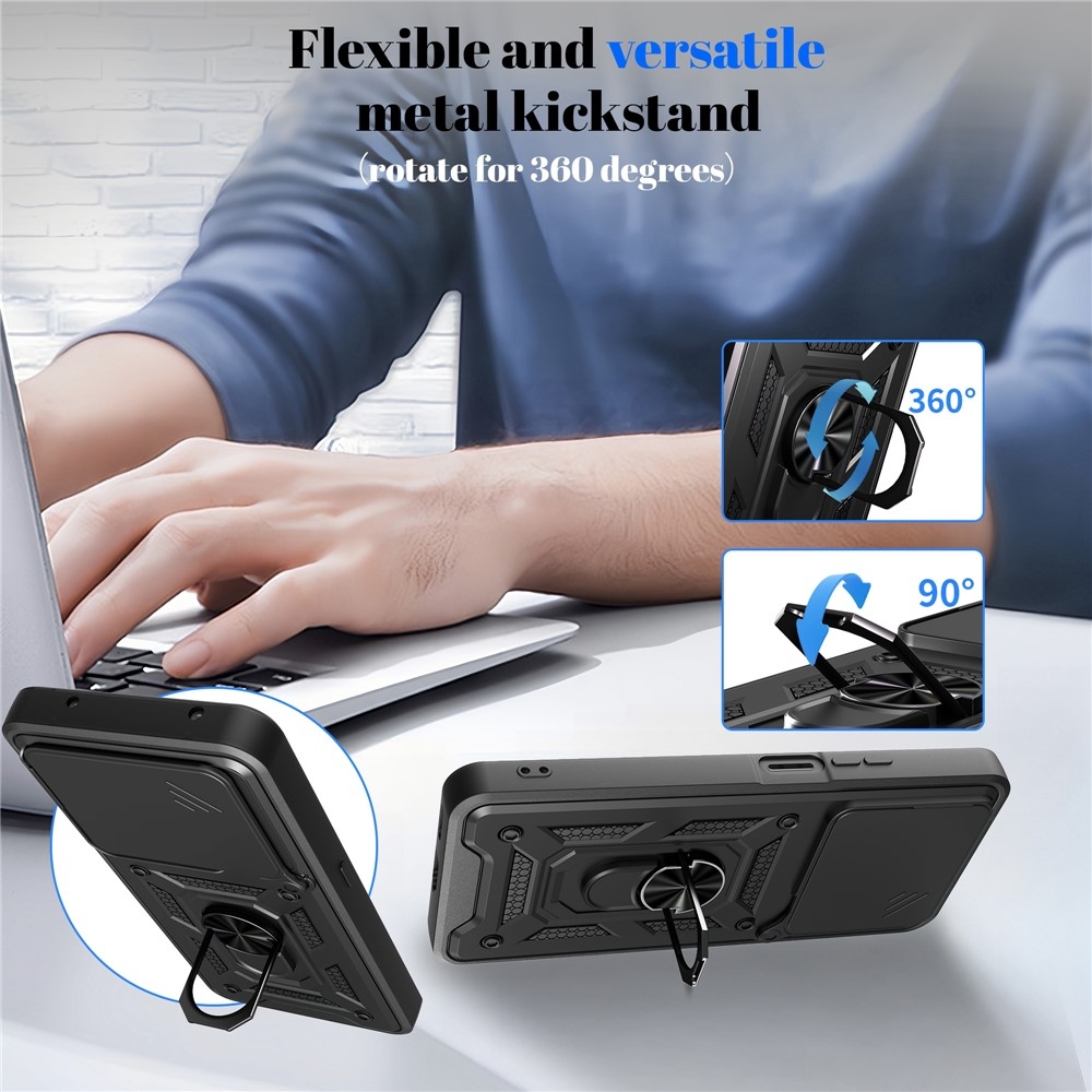 Slide odolný kryt na Honor 400 Smart 5G/4G/Honor X7d - čierny