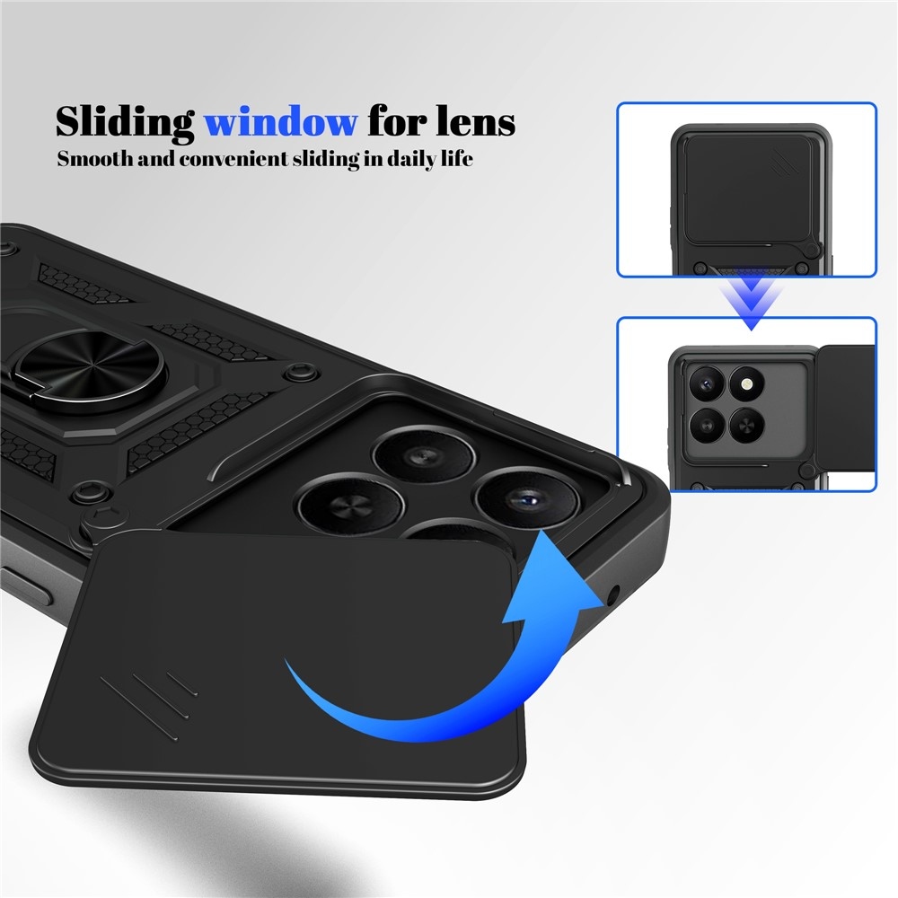 Slide odolný kryt na Honor 400 Smart 5G/4G/Honor X7d - čierny