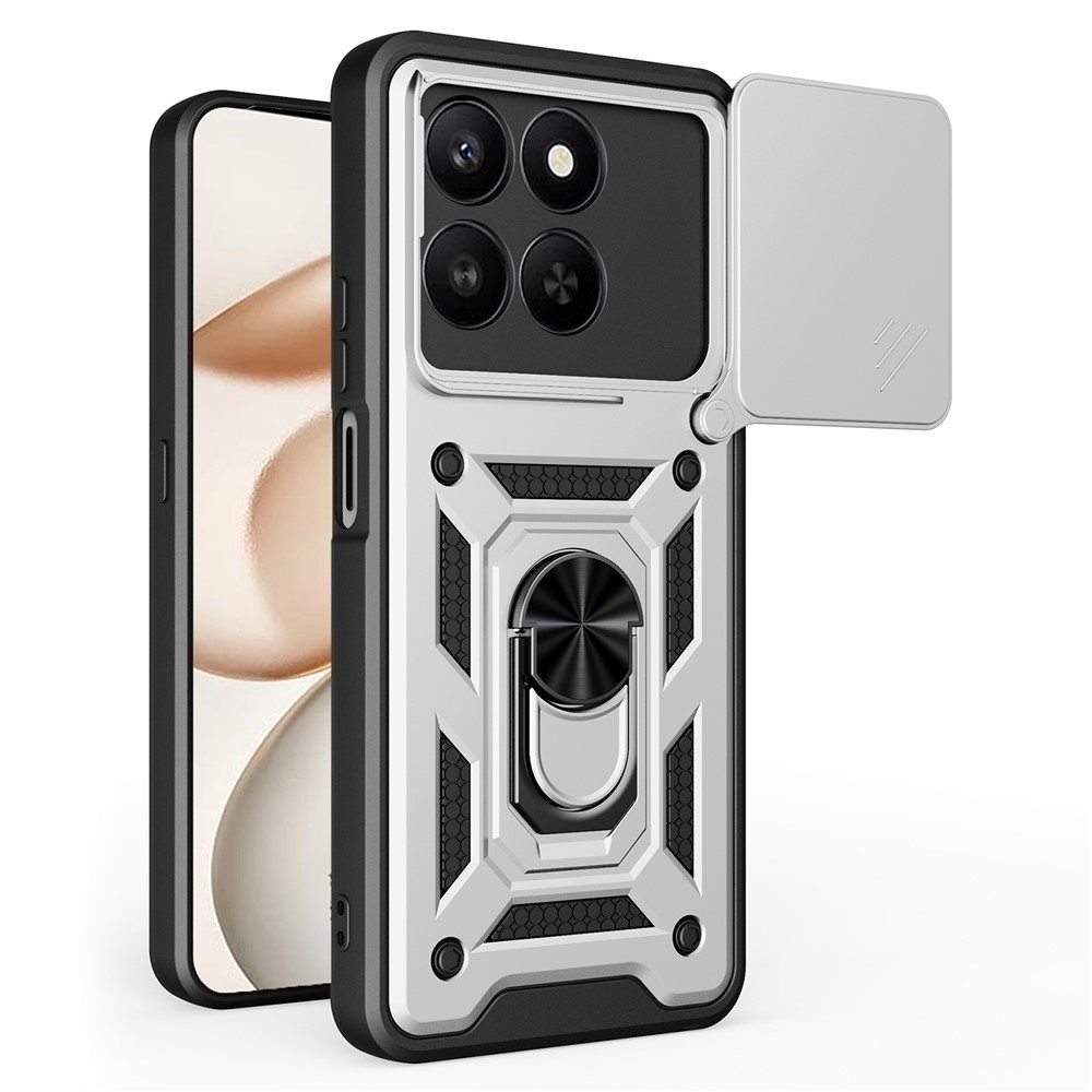 Slide odolný kryt na Honor 400 Smart 5G/4G/Honor X7d - strieborný