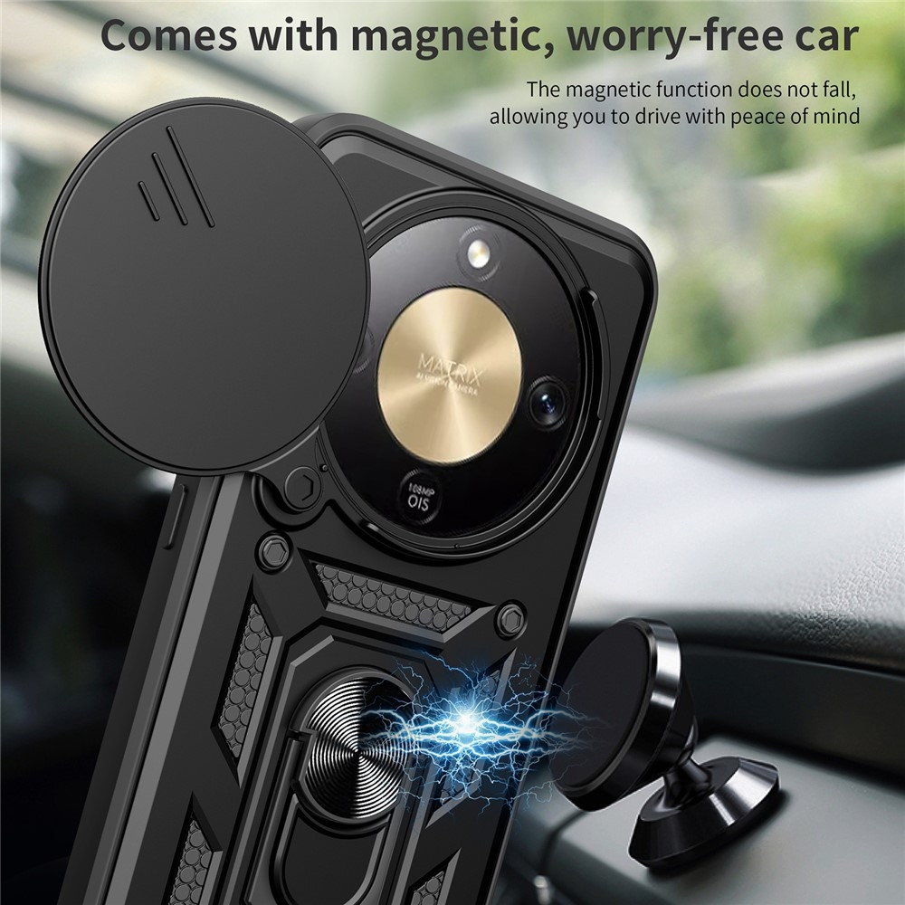 Slide odolný kryt na Honor Magic 8 Lite 5G - čierny