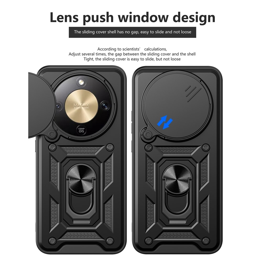 Slide odolný kryt na Honor Magic 8 Lite 5G - čierny