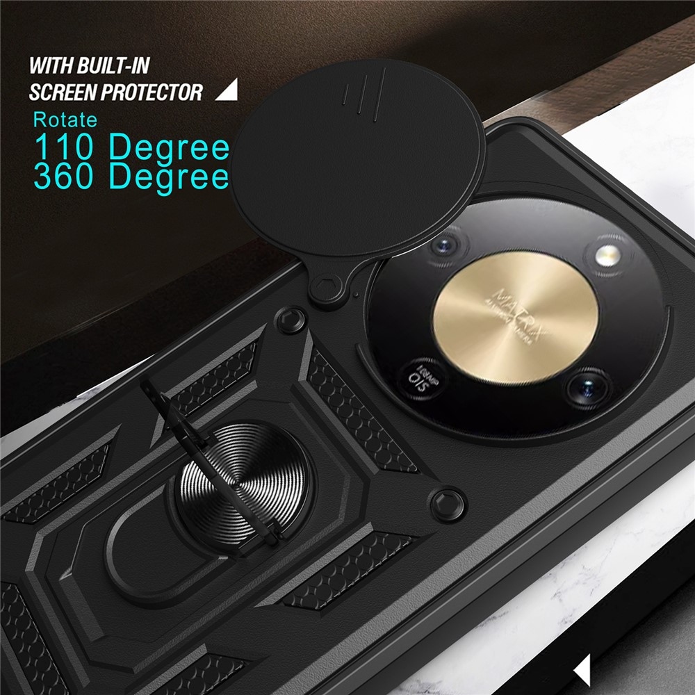 Slide odolný kryt na Honor Magic 8 Lite 5G - čierny