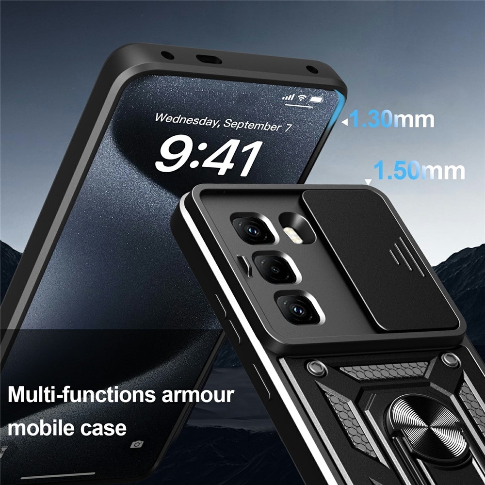 Slide odolný kryt na Infinix Hot 50 Pro - čierny