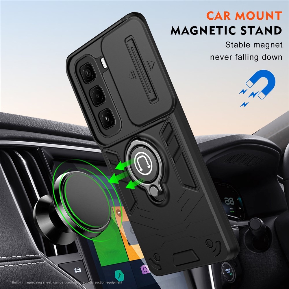 Slide odolný kryt na Infinix Hot 50 Pro+ - čierny