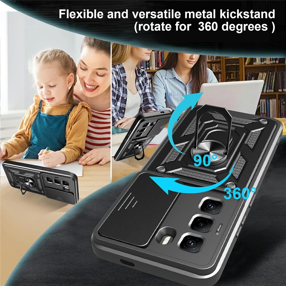 Slide odolný kryt na Infinix Hot 50 Pro - čierny
