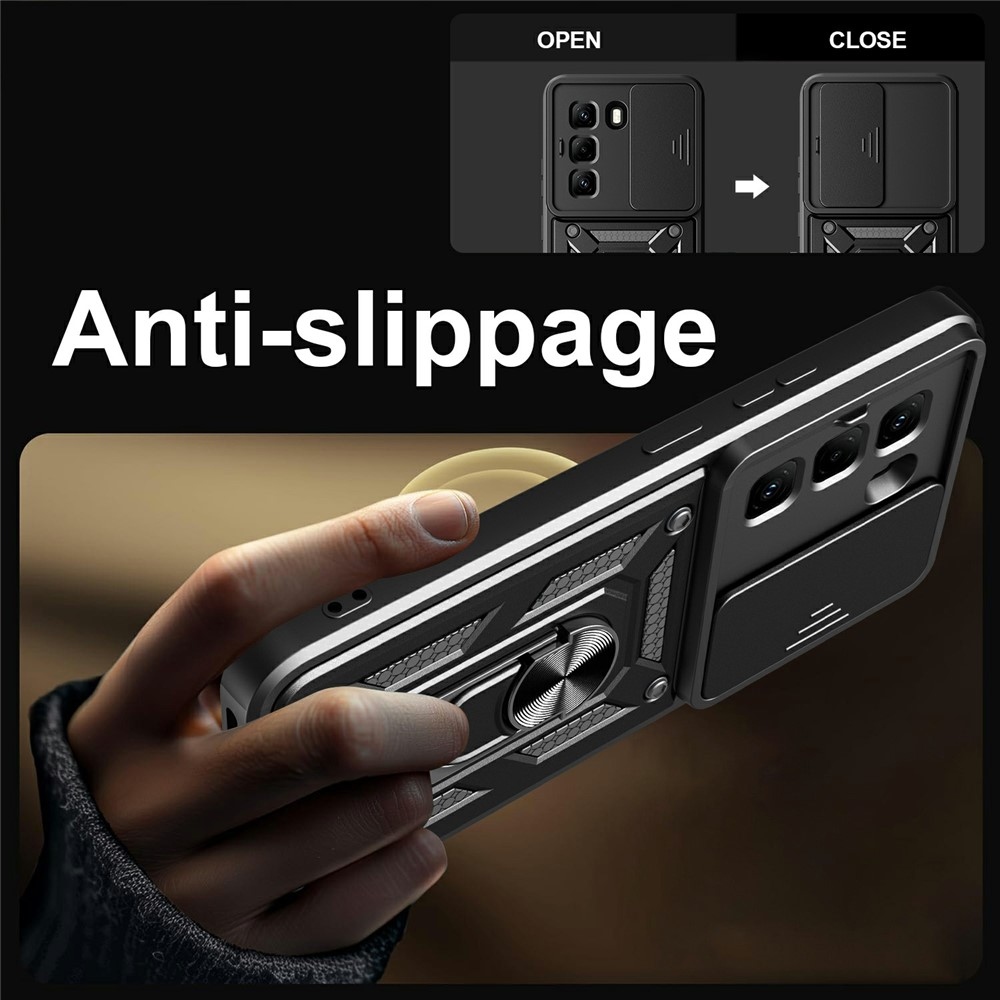 Slide odolný kryt na Infinix Hot 50 Pro - čierny