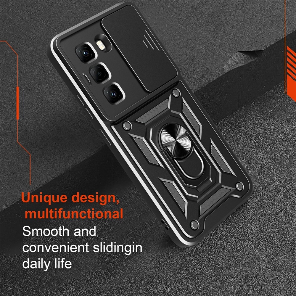 Slide odolný kryt na Infinix Hot 50 Pro - čierny