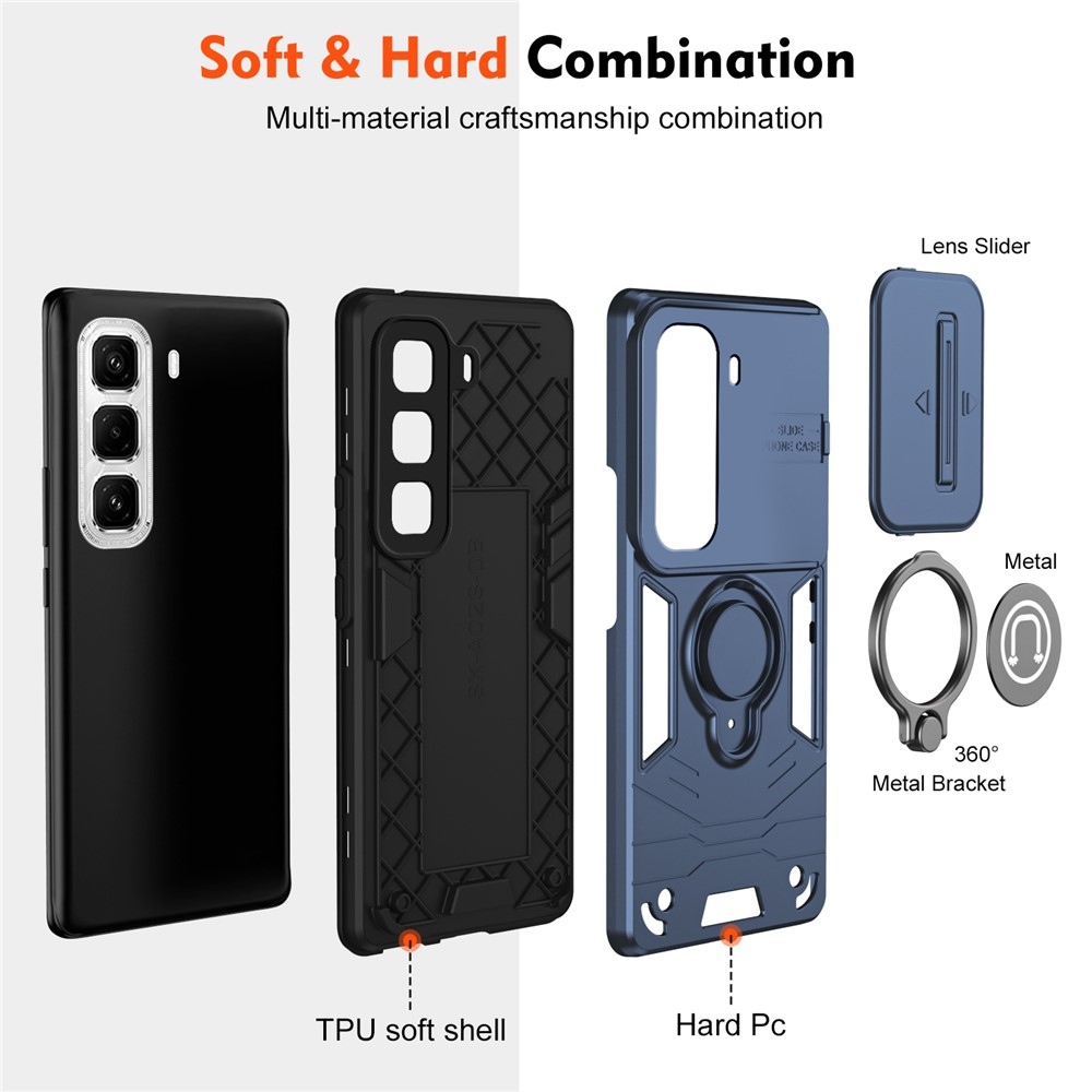 Slide odolný kryt na Infinix Hot 50 Pro+ - modrý