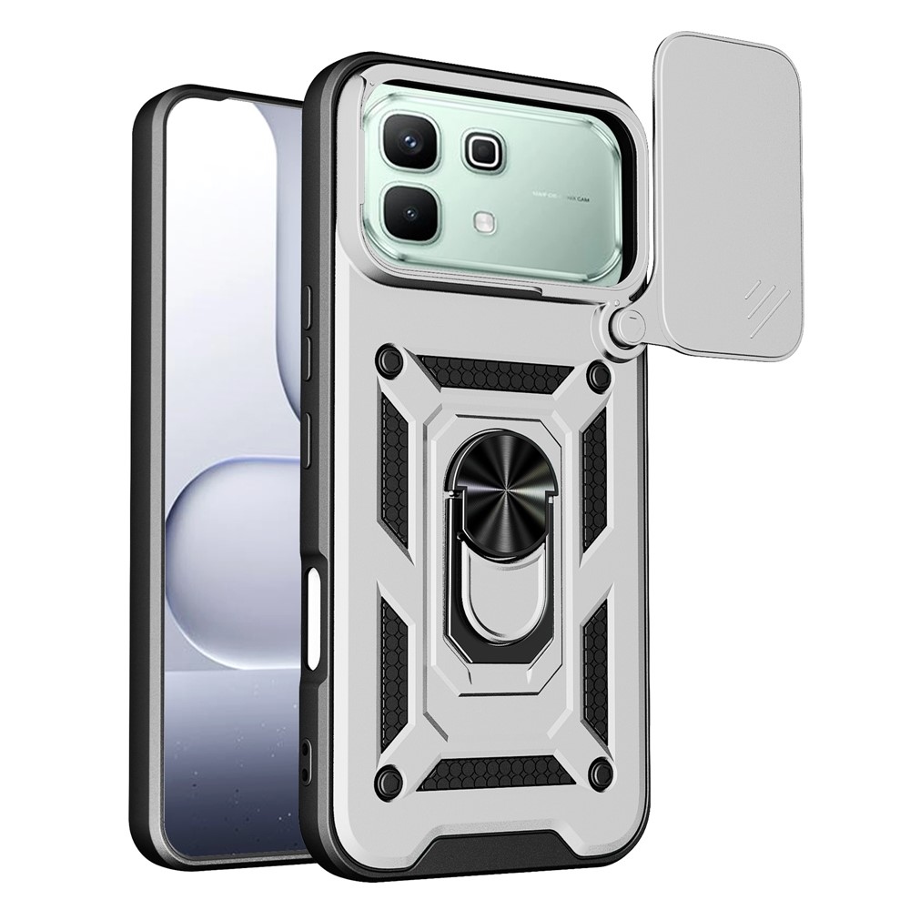 Slide odolný kryt na Infinix Note 60 5G/Note 60 Pro 5G - strieborný