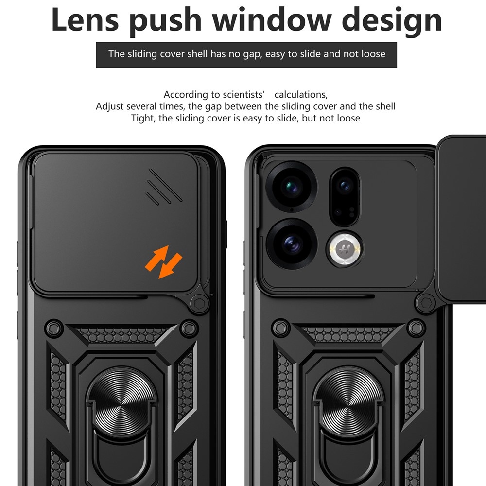 Slide odolný kryt na mobil Oppo Find X9 5G - čierny