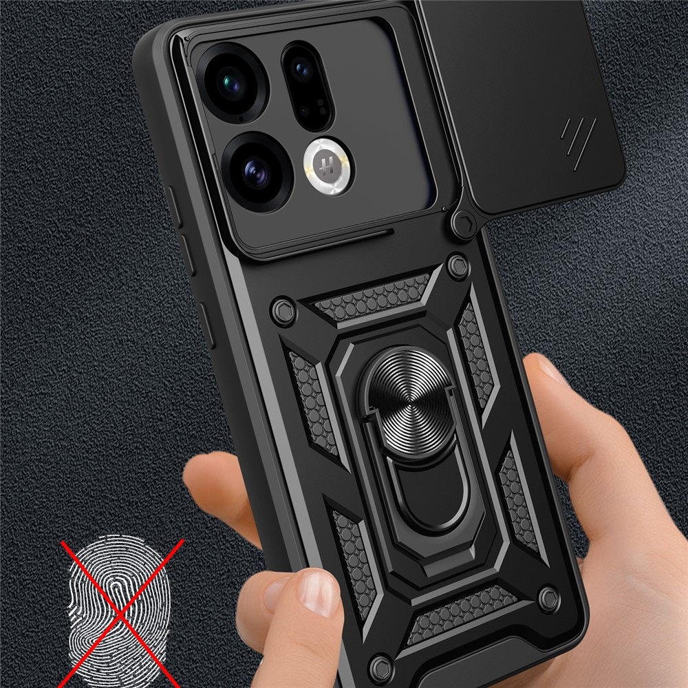 Slide odolný kryt na mobil Oppo Find X9 5G - čierny