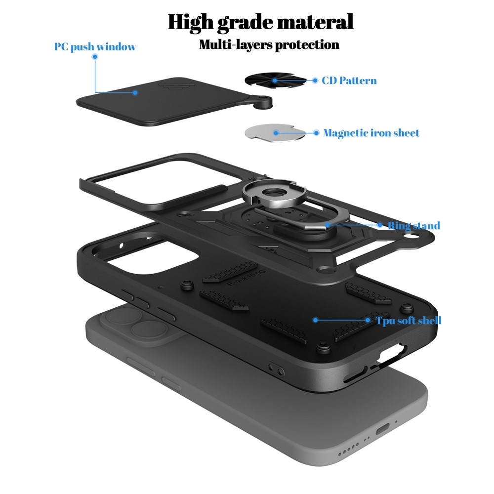 Slide odolný kryt na mobil Xiaomi 17T - čierny