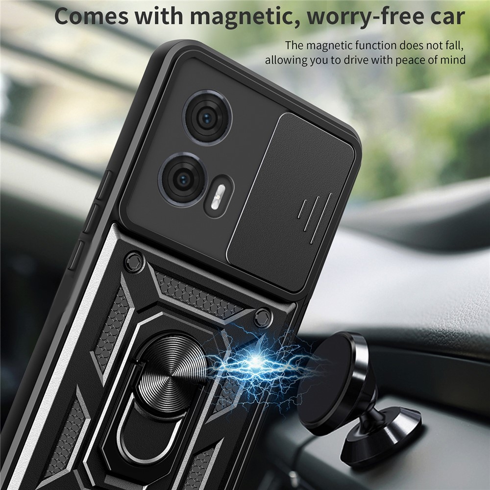 Slide odolný kryt na Motorola Edge 50 Fusion 5G - čierny