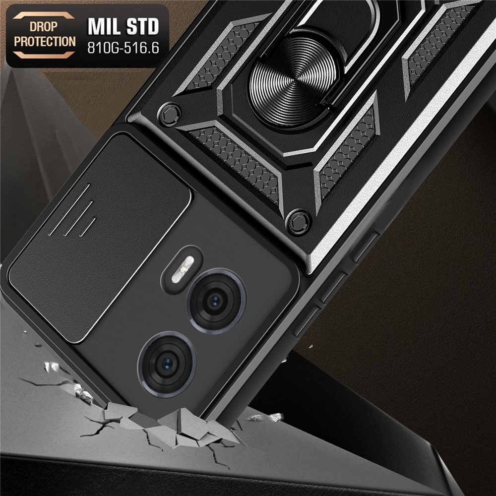 Slide odolný kryt na Motorola Edge 50 Fusion 5G - čierny