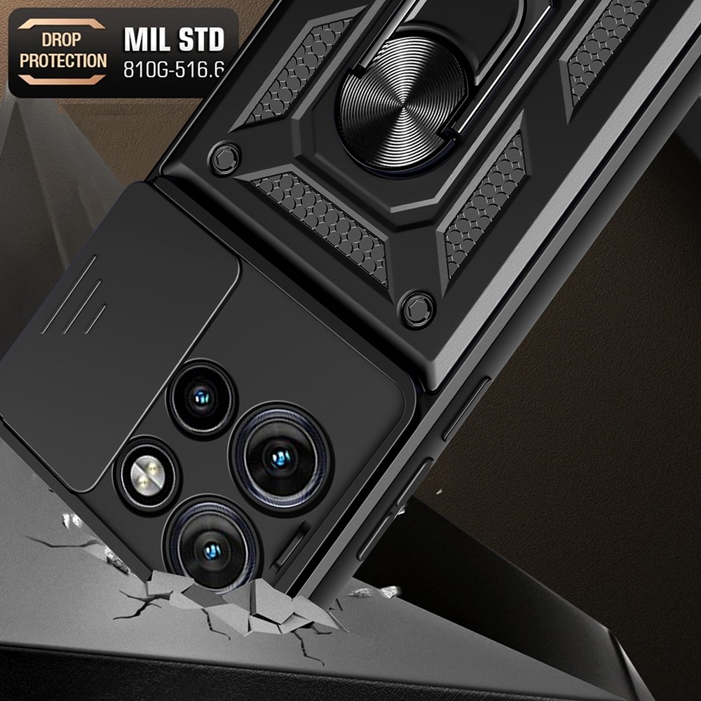 Slide odolný kryt na Motorola Edge 50 Neo 5G - čierny