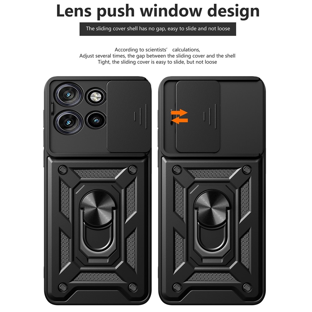 Slide odolný kryt na Motorola Edge 50 Neo 5G - čierny