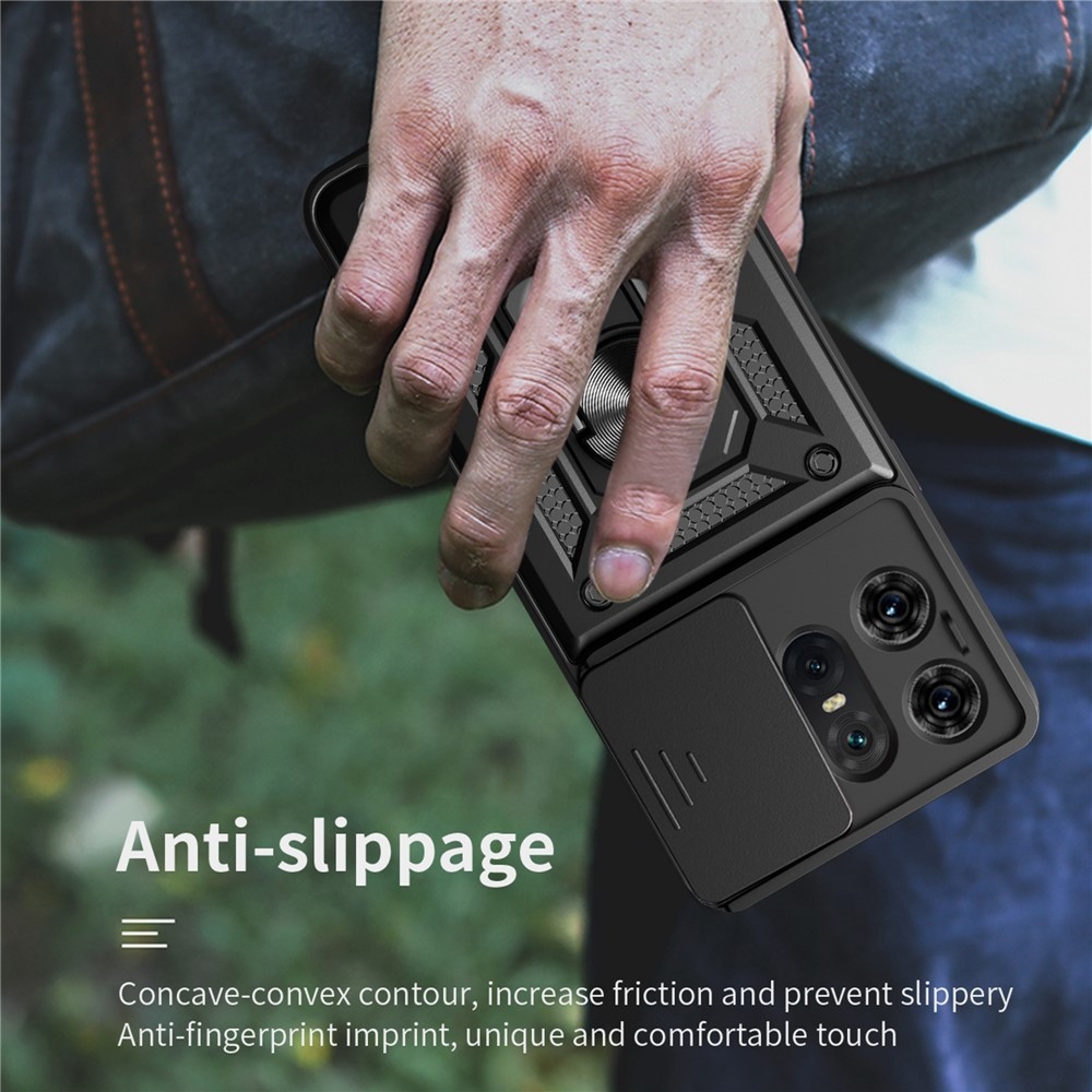 Slide odolný kryt na Motorola Edge 50 Pro 5G - čierny