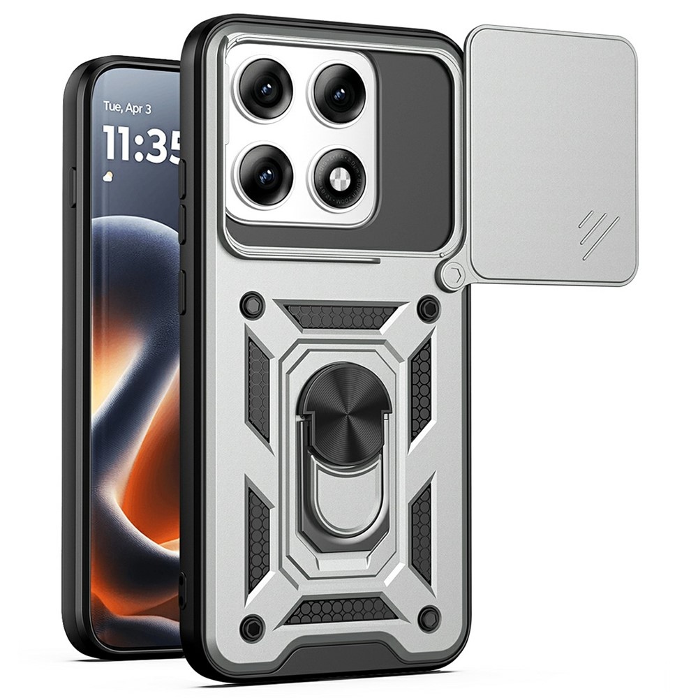 Slide odolný kryt na Motorola Edge 70 Pro 5G - strieborný