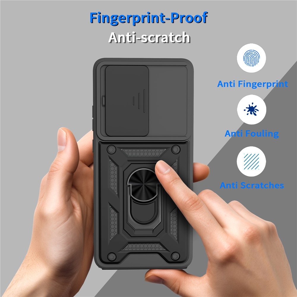Slide odolný kryt na Motorola Moto G87 5G/G77 5G/G67 5G - čierny