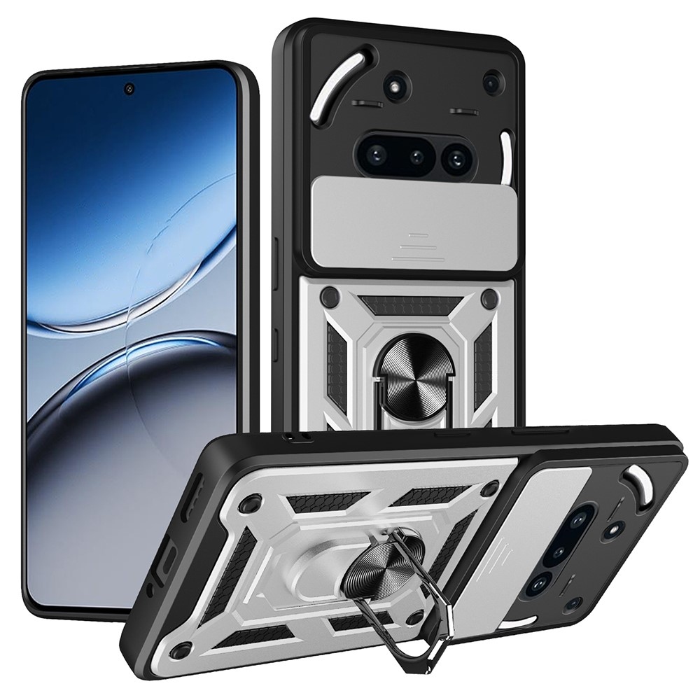 Slide odolný kryt na Nothing Phone (3a) - strieborný