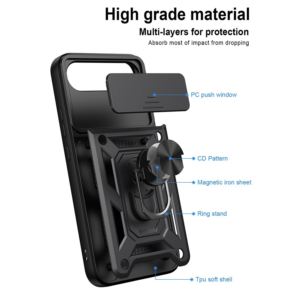 Slide odolný kryt na Realme 16 5G - čierny
