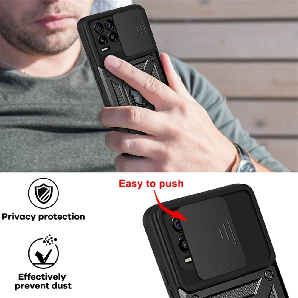 Slide odolný kryt na Realme 8/8 Pro - čierny