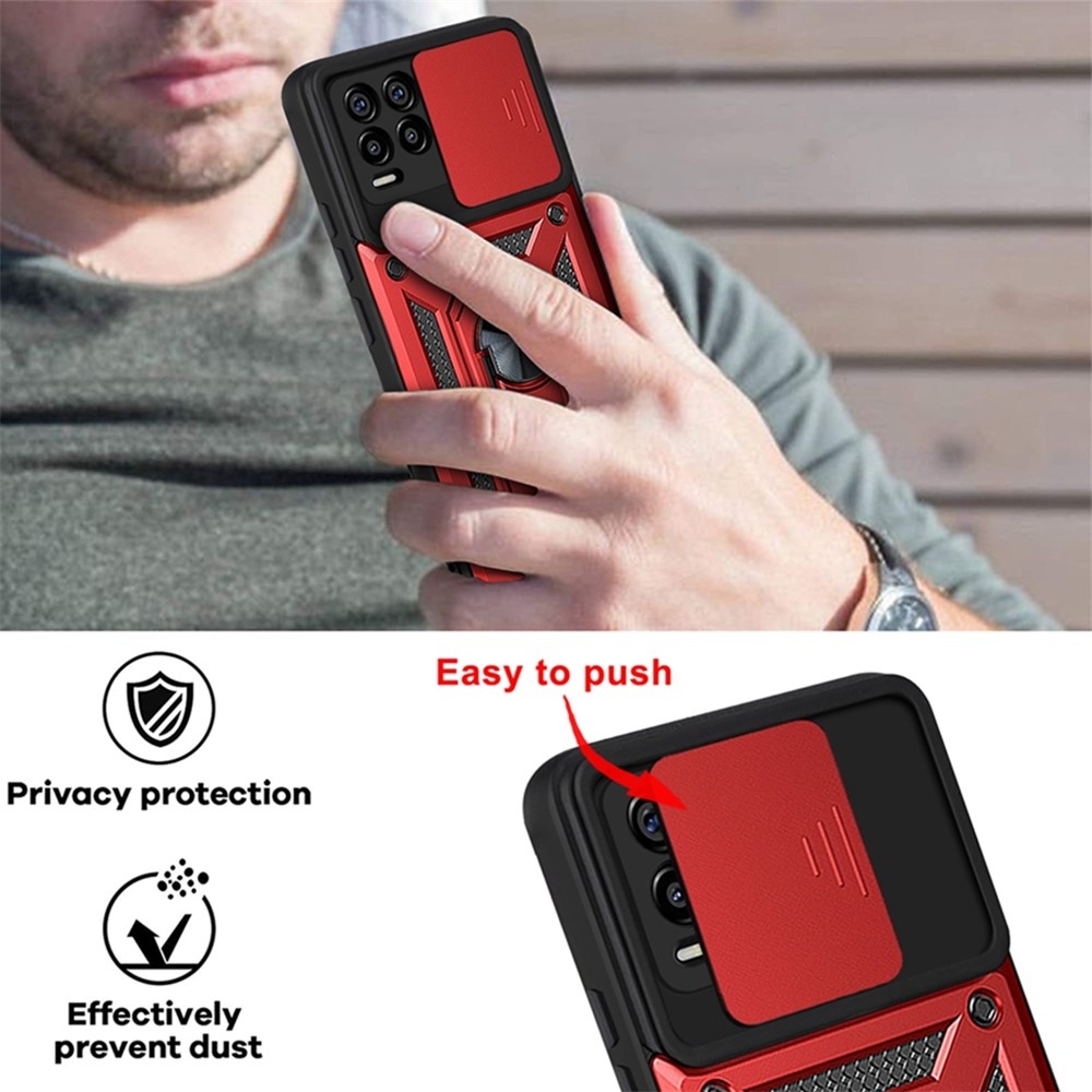 Slide odolný kryt na Realme 8/8 Pro - červený