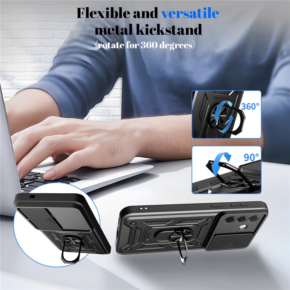 Slide odolný kryt na Samsung Galaxy A37 5G - čierny