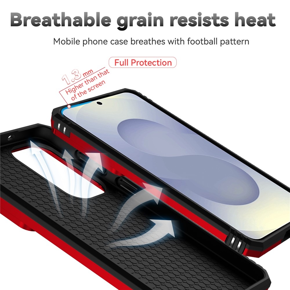 Slide odolný kryt na Samsung Galaxy S26+ - červený