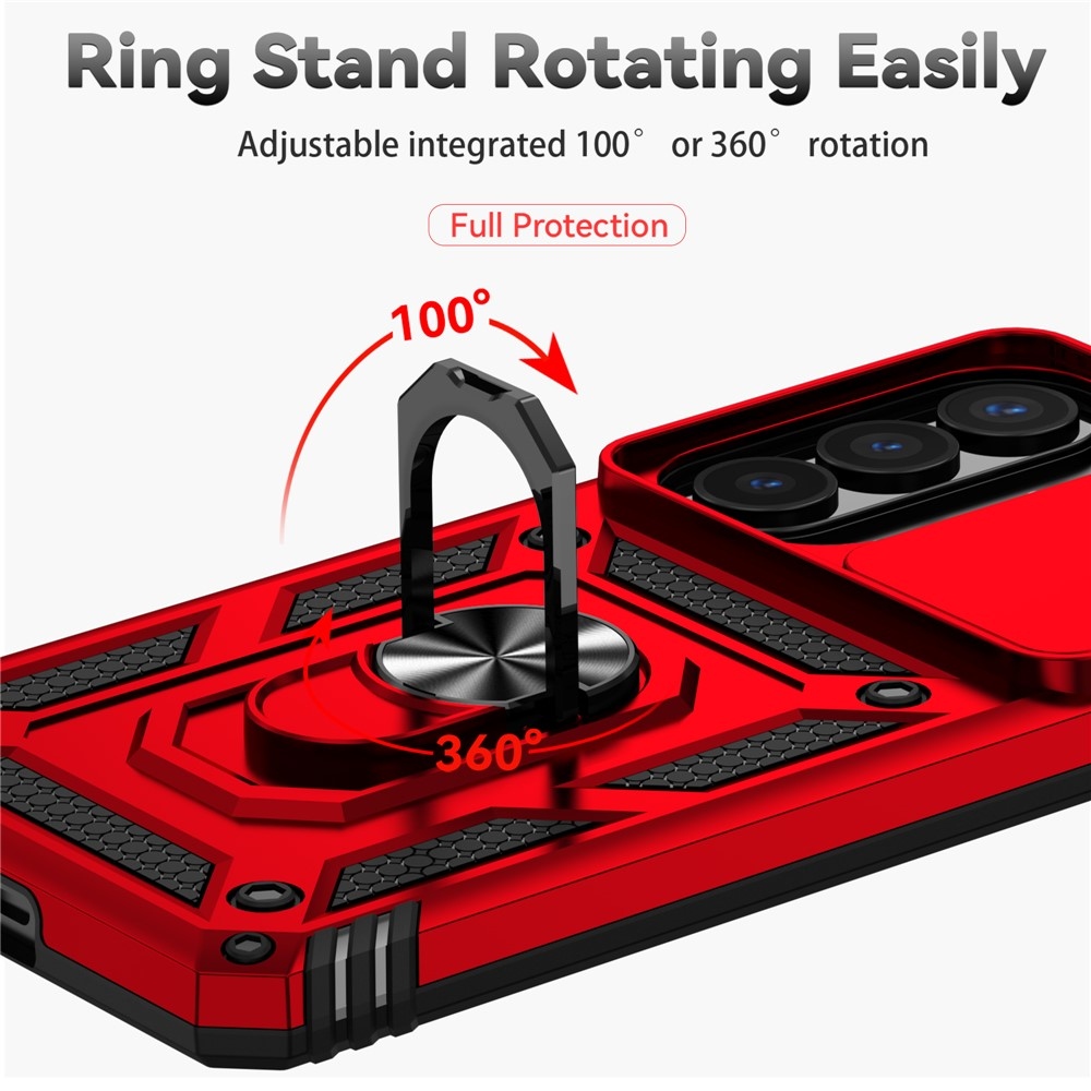 Slide odolný kryt na Samsung Galaxy S26+ - červený