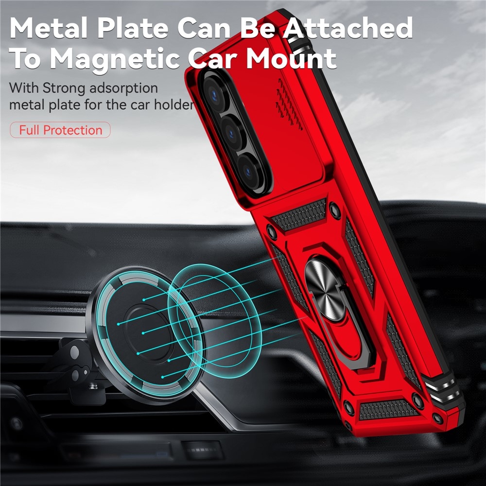 Slide odolný kryt na Samsung Galaxy S26+ - červený