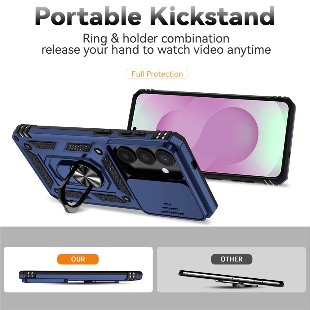 Slide odolný kryt na Samsung Galaxy S26 - modrý