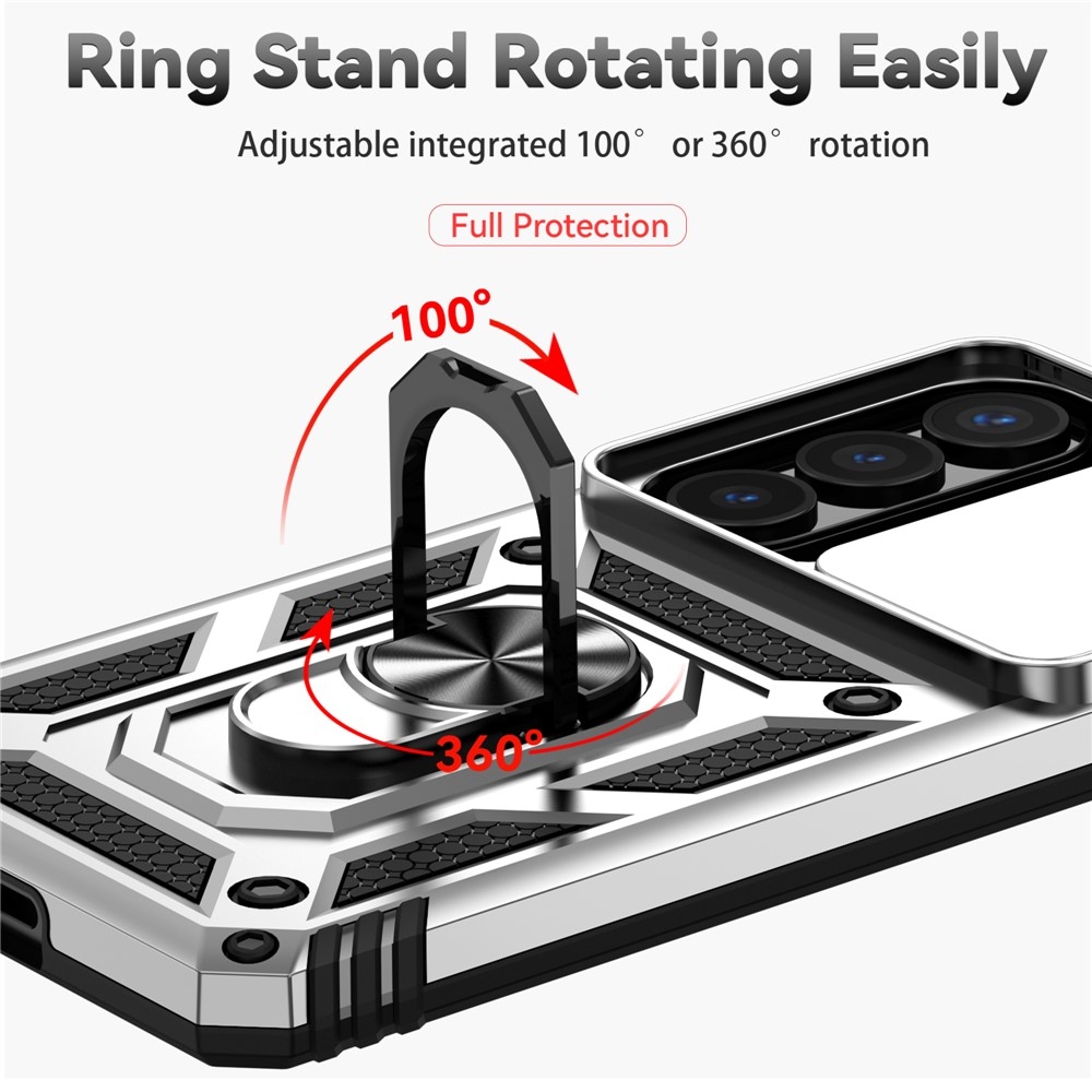 Slide odolný kryt na Samsung Galaxy S26 - strieborný