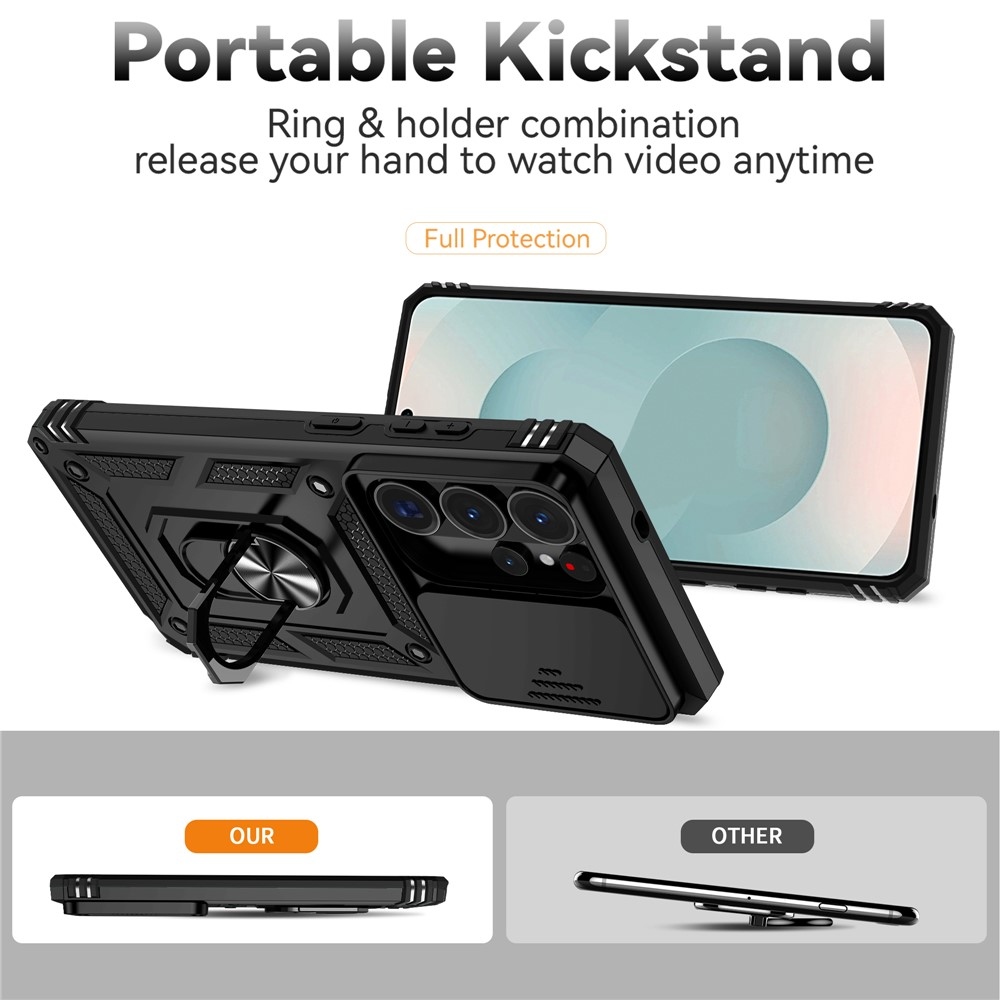 Slide odolný kryt na Samsung Galaxy S26 Ultra - čierny