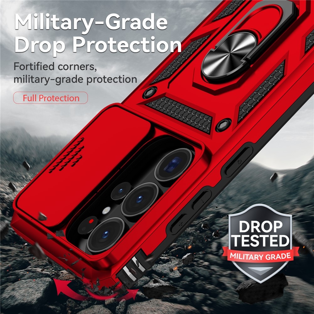 Slide odolný kryt na Samsung Galaxy S26 Ultra - červený