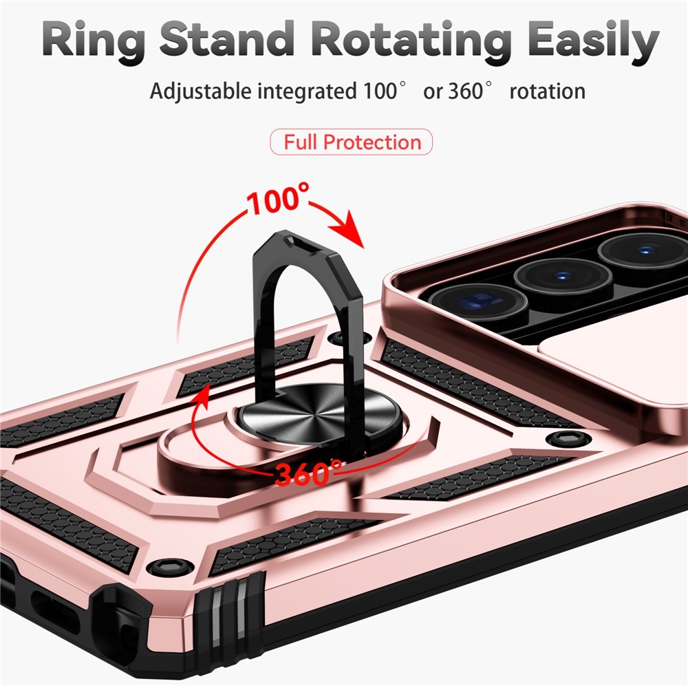Slide odolný kryt na Samsung Galaxy S26 Ultra - ružovozlatý