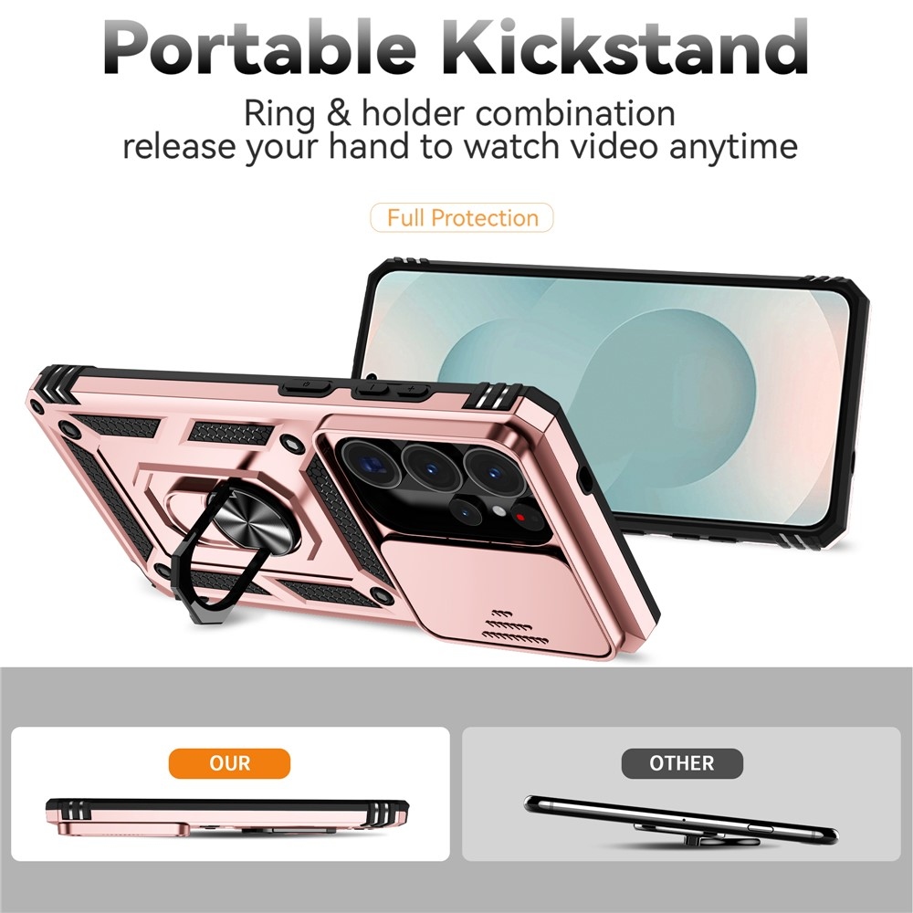 Slide odolný kryt na Samsung Galaxy S26 Ultra - ružovozlatý