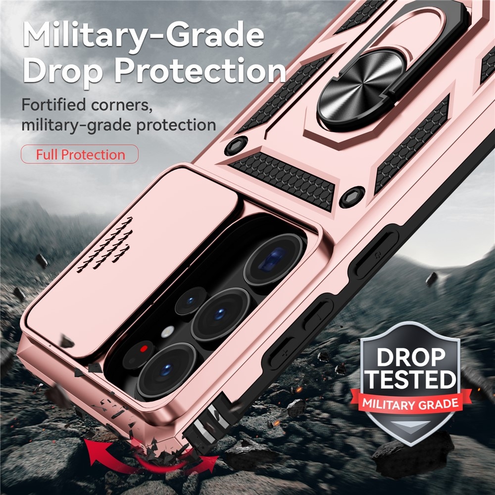 Slide odolný kryt na Samsung Galaxy S26 Ultra - ružovozlatý