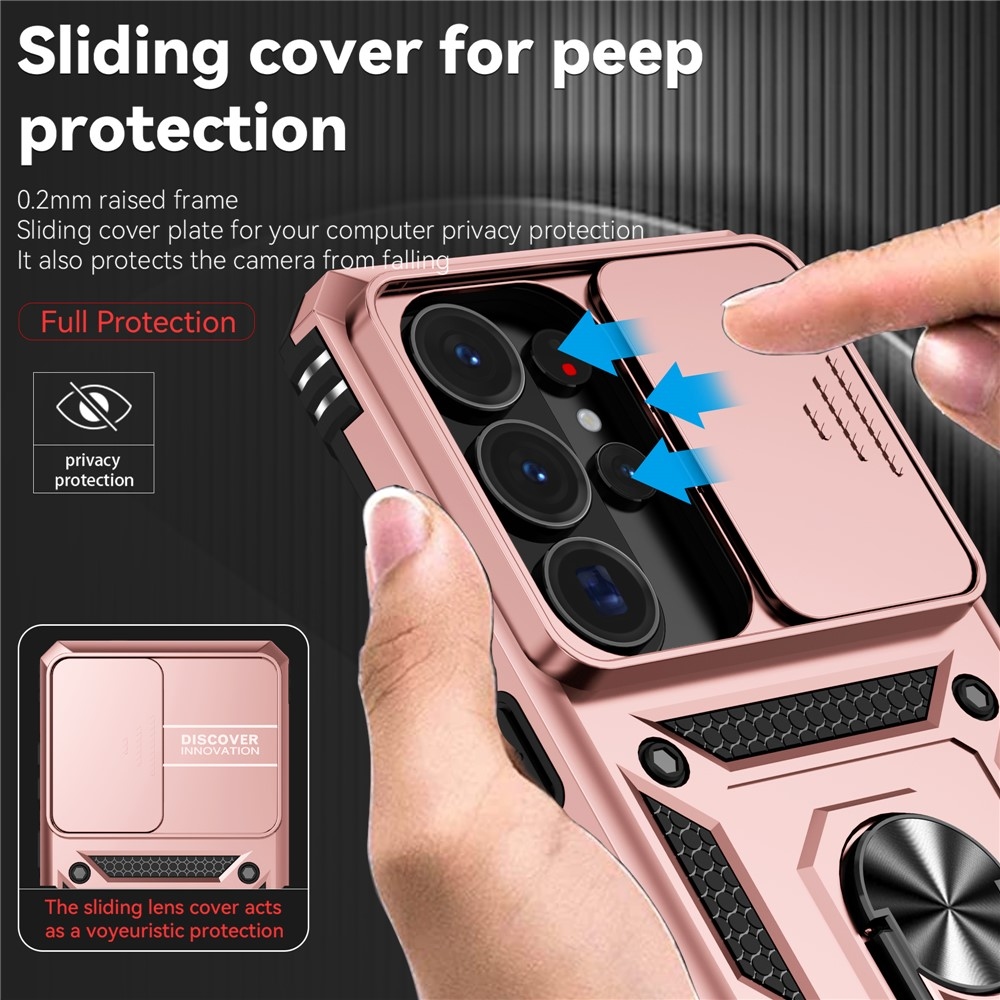 Slide odolný kryt na Samsung Galaxy S26 Ultra - ružovozlatý