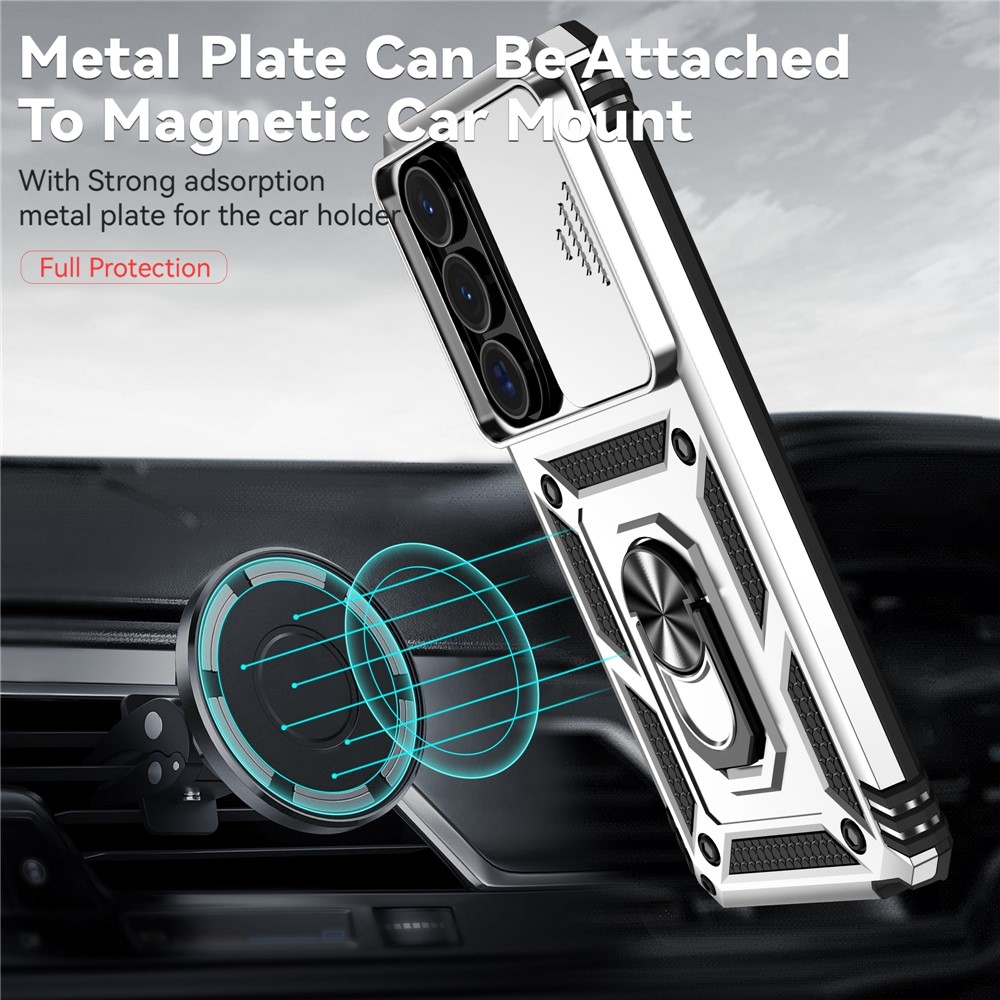 Slide odolný kryt na Samsung Galaxy S26 Ultra - strieborný