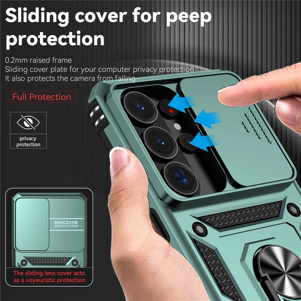 Slide odolný kryt na Samsung Galaxy S26 Ultra - zelený