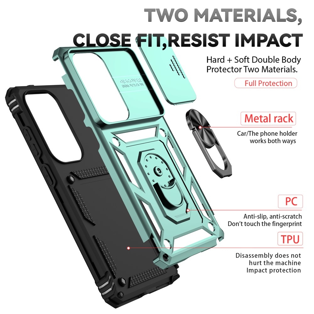 Slide odolný kryt na Samsung Galaxy S26 Ultra - zelený