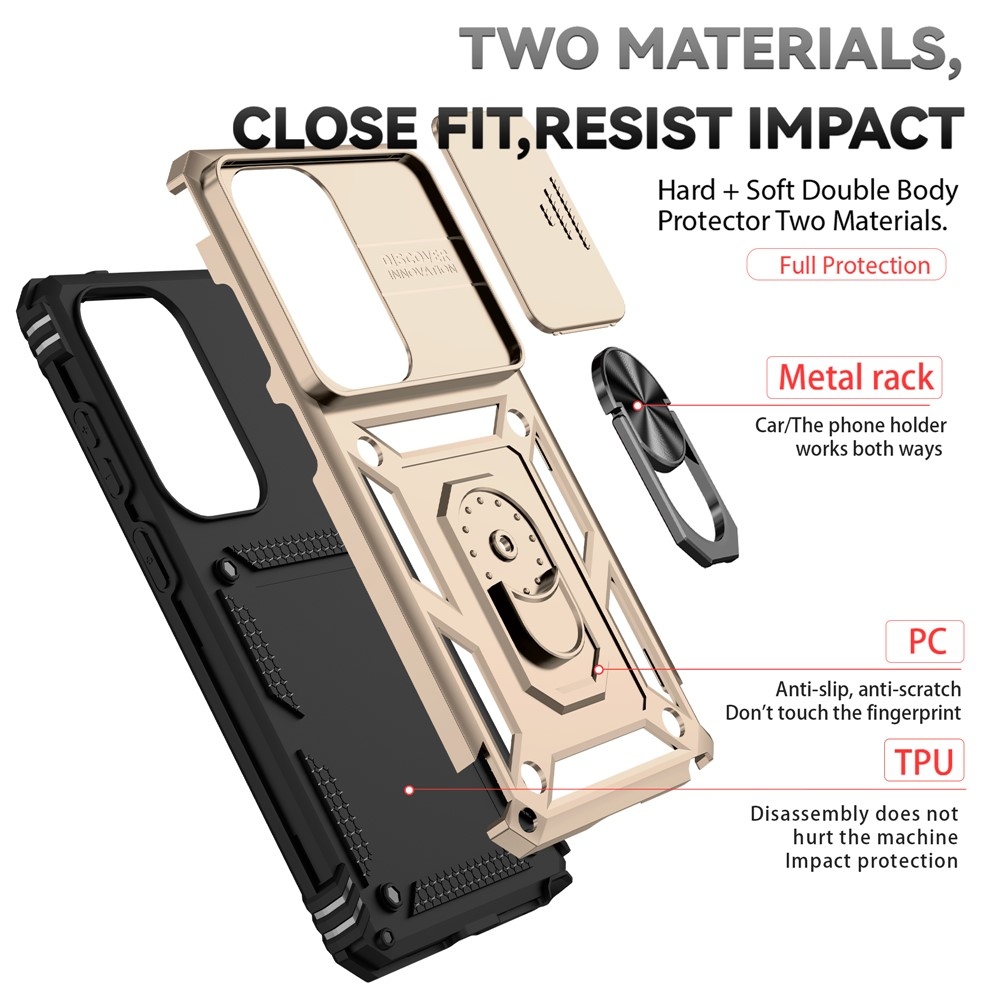 Slide odolný kryt na Samsung Galaxy S26 Ultra - zlatý