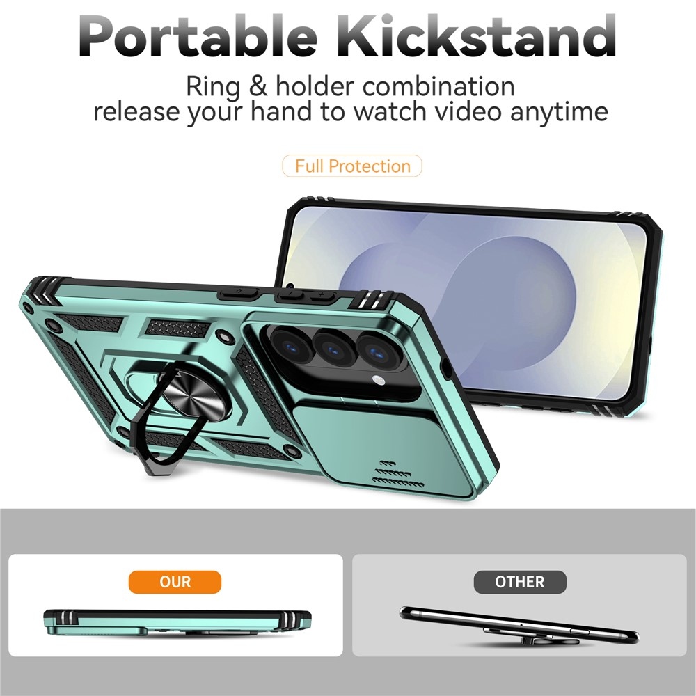 Slide odolný kryt na Samsung Galaxy S26+ - zelený