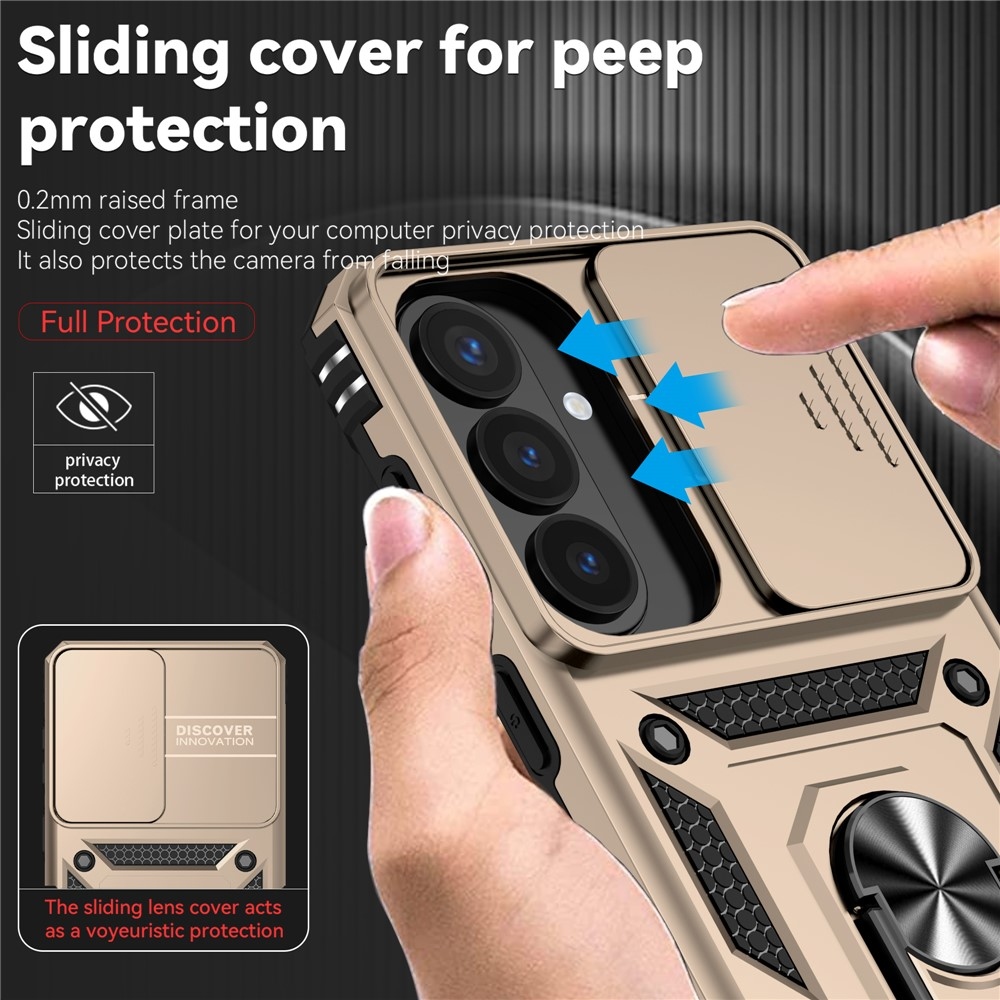 Slide odolný kryt na Samsung Galaxy S26+ - zlatý