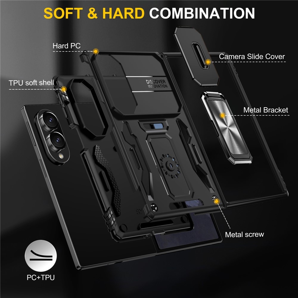 Slide odolný kryt na Samsung Galaxy Z Fold8 5G - čierny