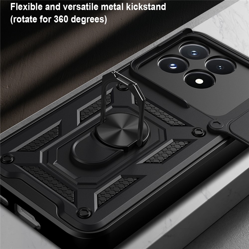 Slide odolný kryt na Xiaomi Poco F9 Pro 5G - čierny
